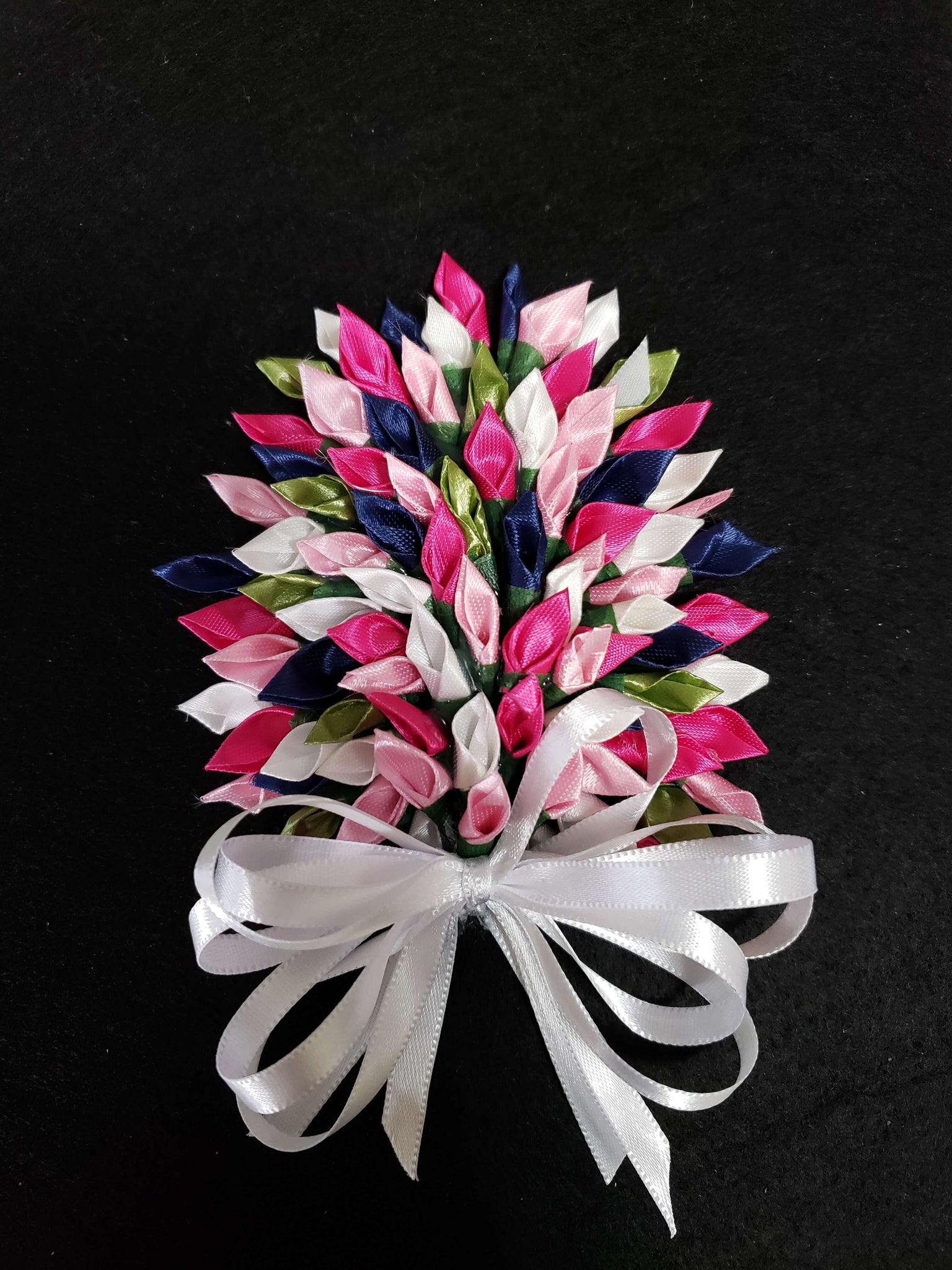 Memorial Ribbon Floral Bouquet – Keepsake Re-Creations Handcrafted